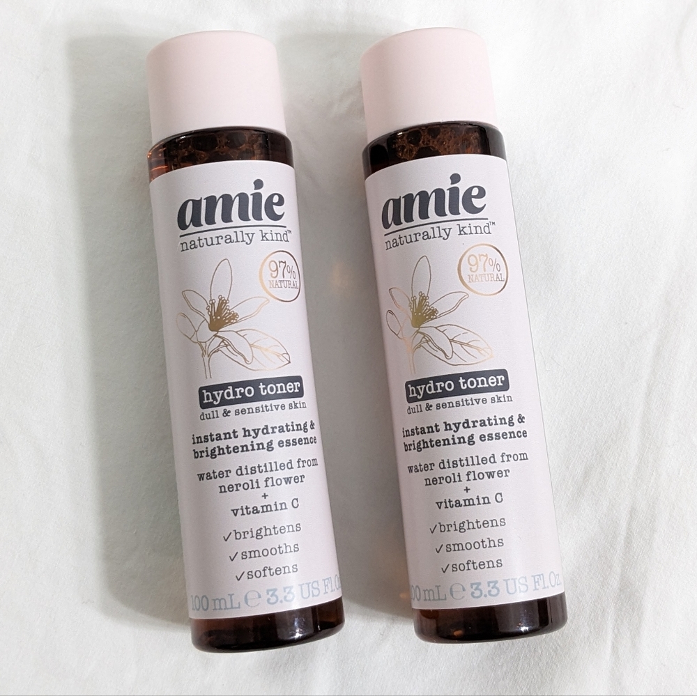 Amie Glow And Bright Hydro Face Toners Bundle of 2, 3.3 US Fl. Oz., NEW